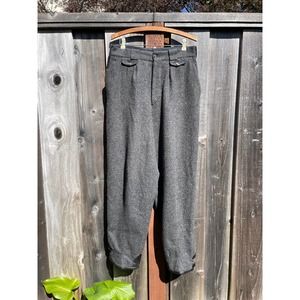 Vintage Y2k Italian Designer Wool Relaxed Pants Gianfranco Ferre